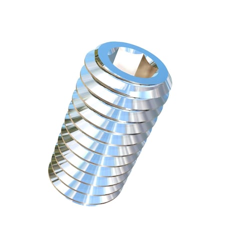 Allied Titanium M3-0.5 Pitch X 6mm  Set Screw, Socket Drive with Flat Point, Grade 5 (Ti-6Al-4V) 0077682